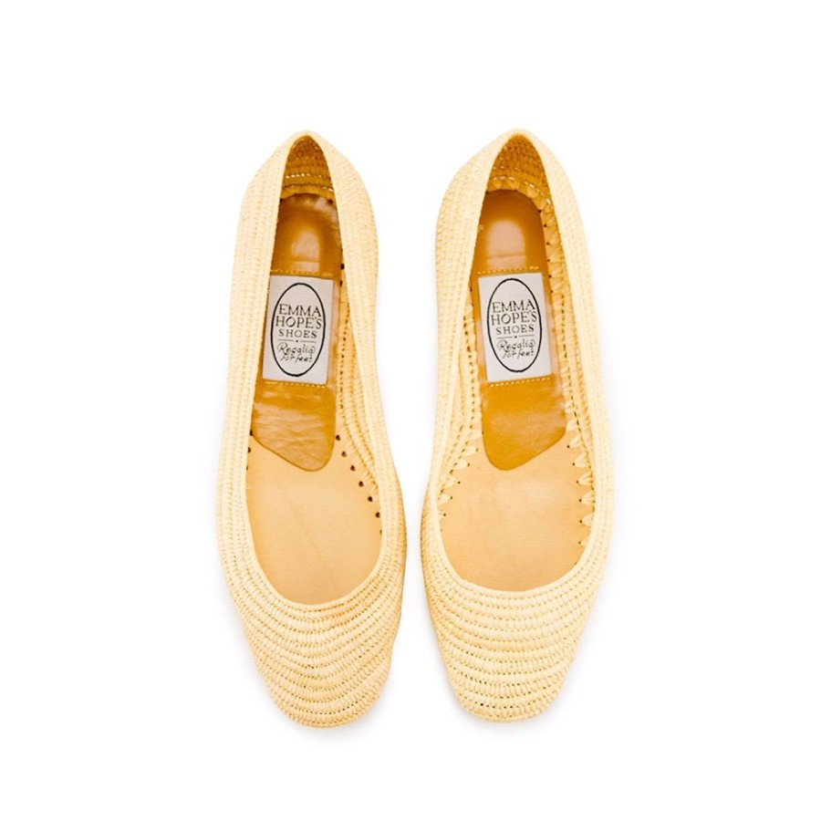 Women Emma Hope | Raffia Chisel Ballet-Natural