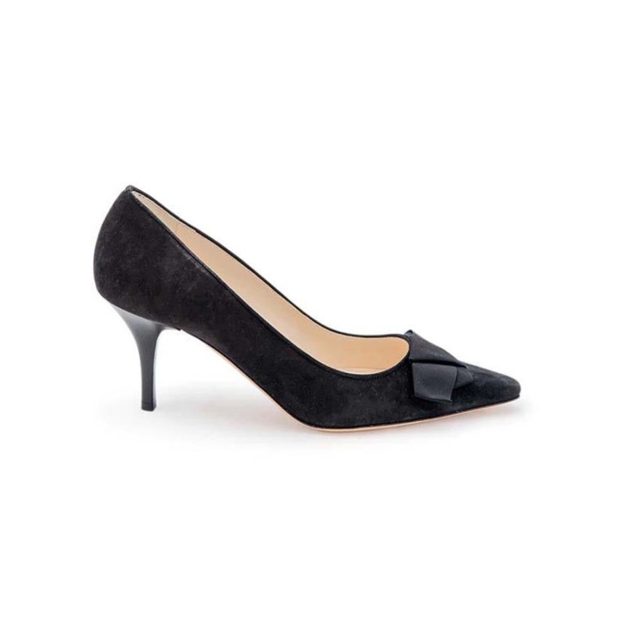 Women Emma Hope | Gros Knot High Court Suede Black