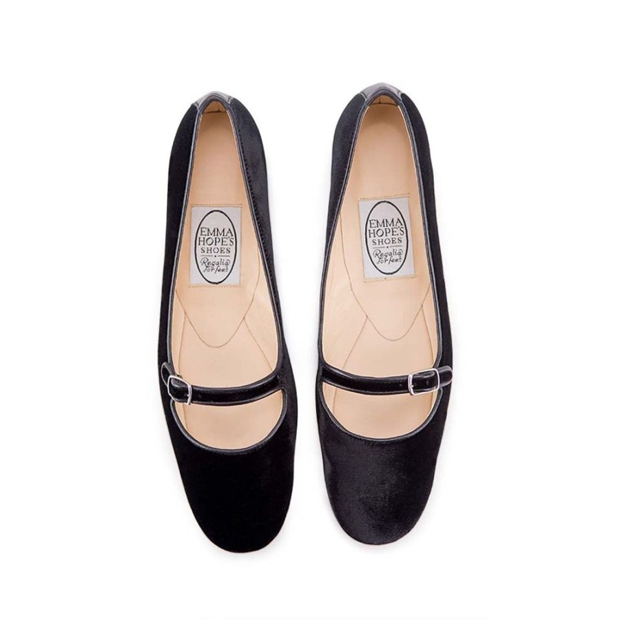 Women Emma Hope | Bar Ballet Velvet Black