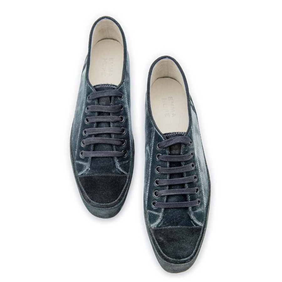 Women Emma Hope | Ab Joe Sneaker-Grey Velvet