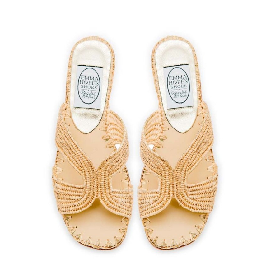 Women Emma Hope | Raffia H Sandal Gold