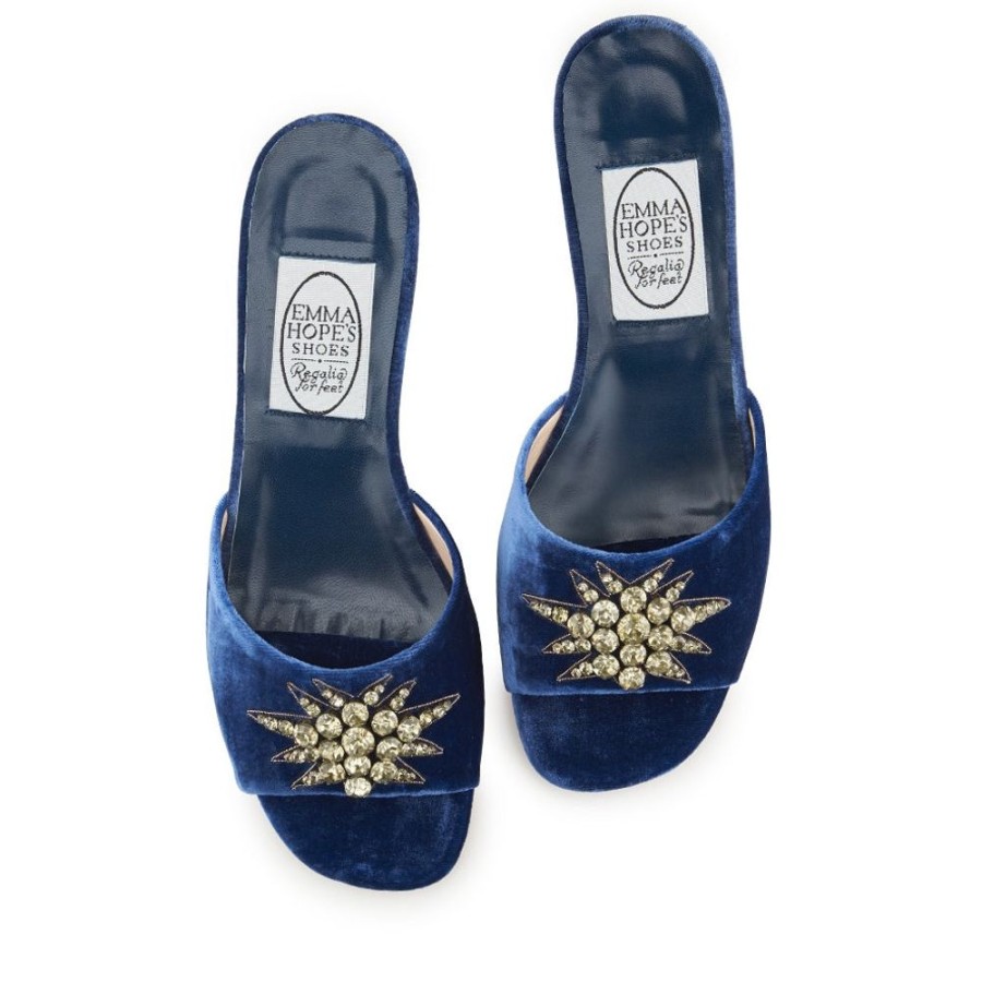 Women Emma Hope | Very Lucky Stars Open Mule Navy