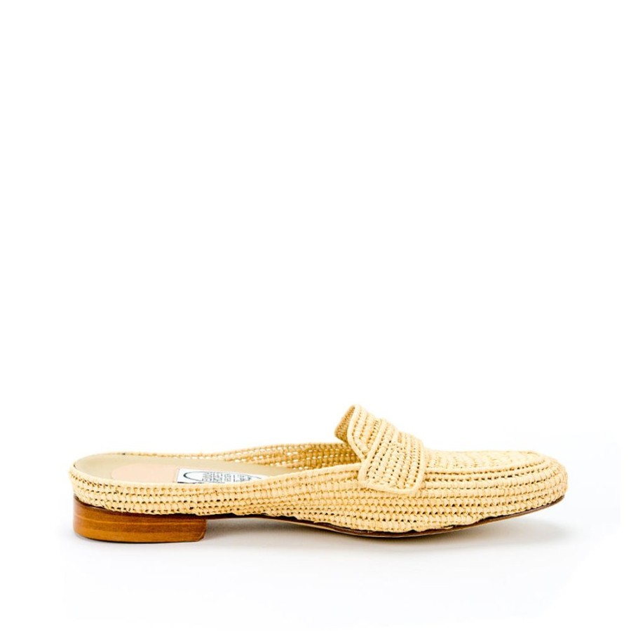 Women Emma Hope | Mocassin Raffia Mule Natural