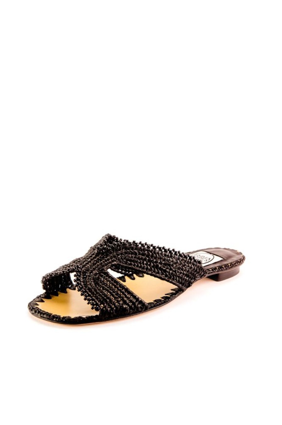 Women Emma Hope | H Sandal Raffia Beaded Black