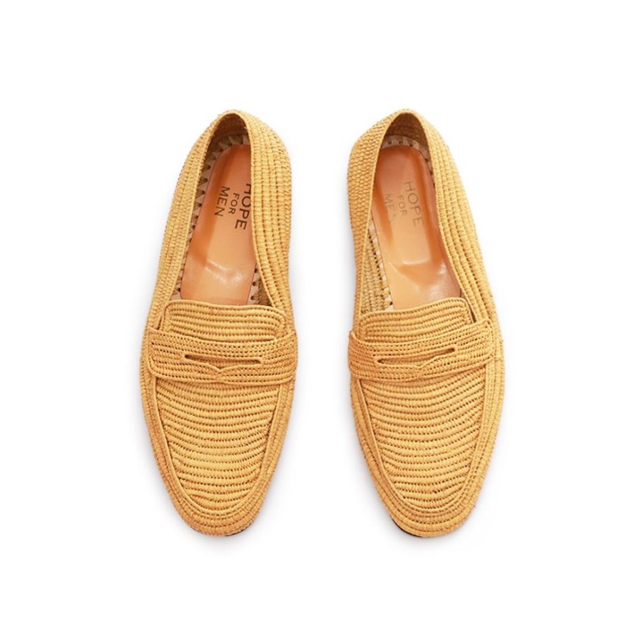 新品 EMMA HOPE'S SHOES RAFFIA penny moc - ファッション