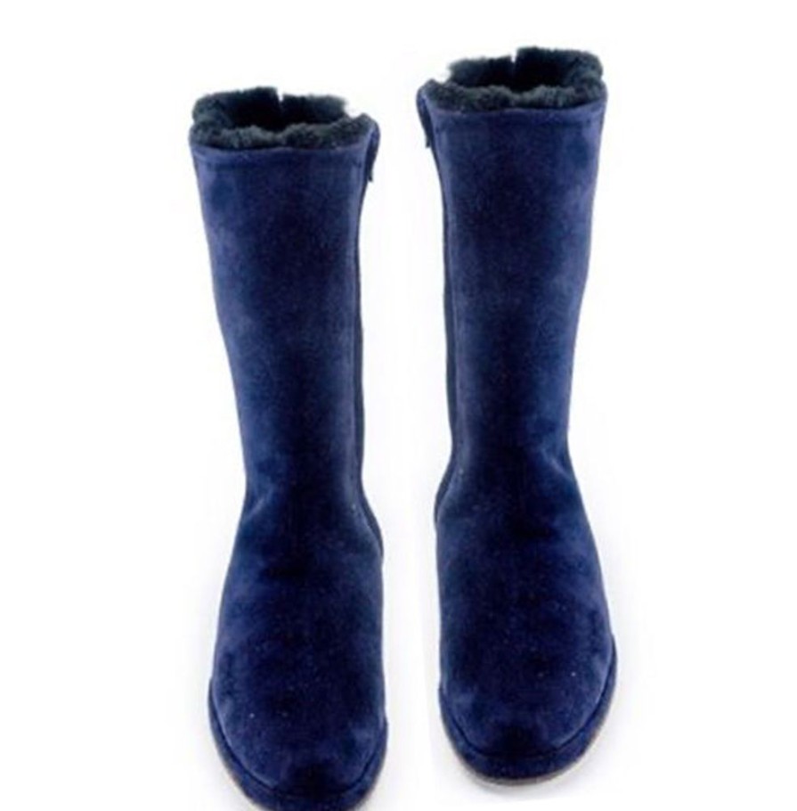 Women Emma Hope | Shearling New Mid Boot-Blue