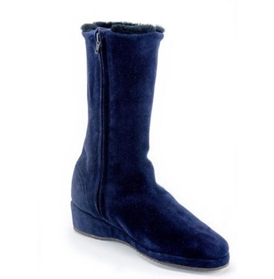 Women Emma Hope | Shearling New Mid Boot-Blue