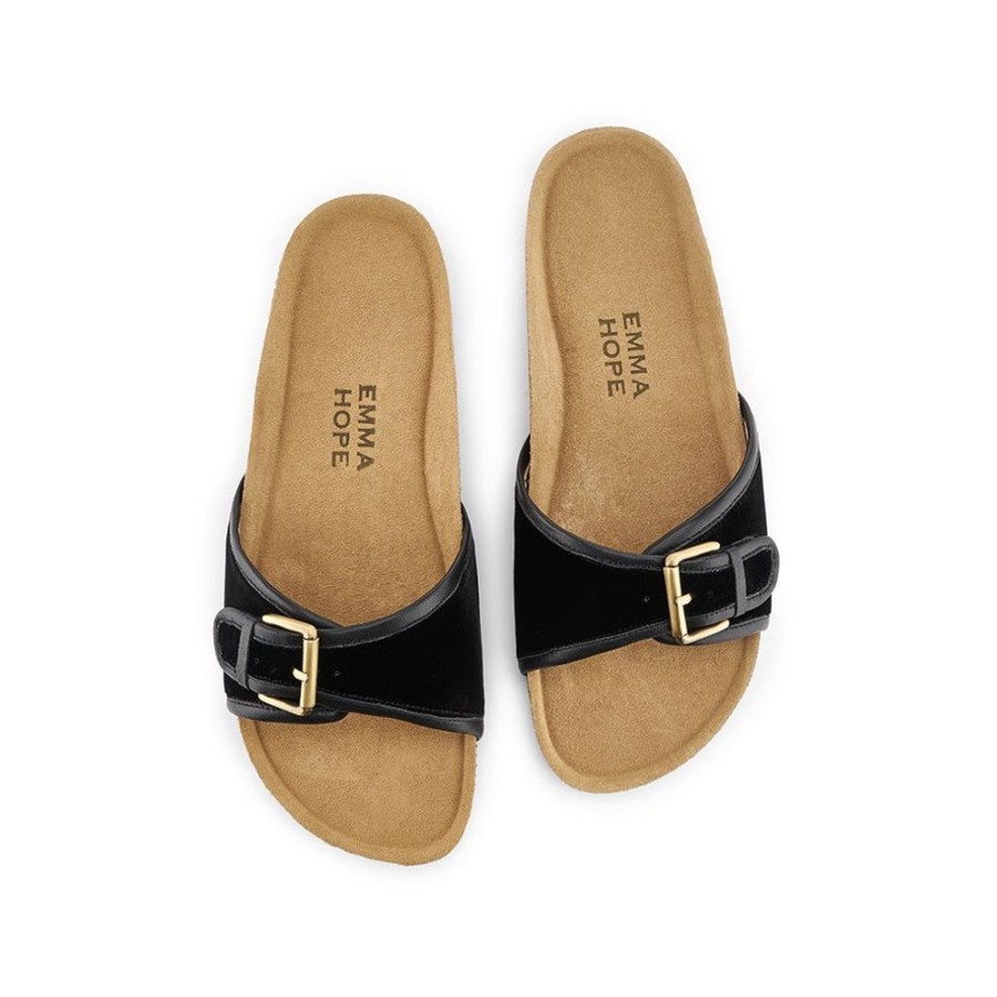 Women Emma Hope | 1 Strap E-Stock Velvet Black