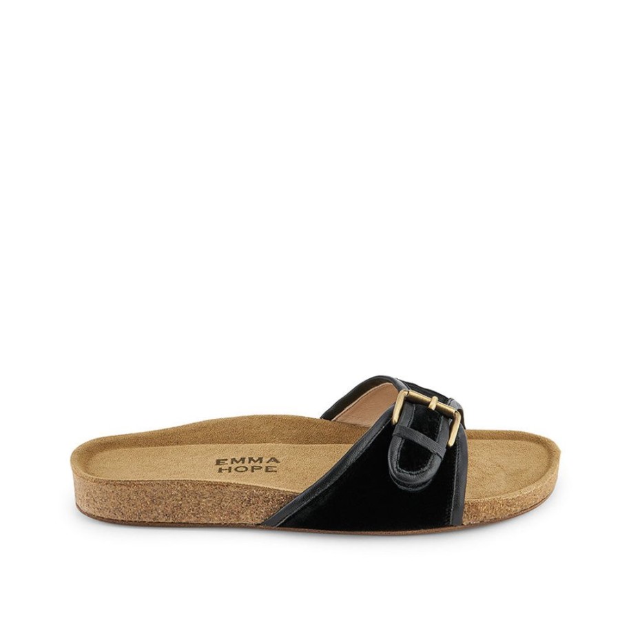 Women Emma Hope | 1 Strap E-Stock Velvet Black