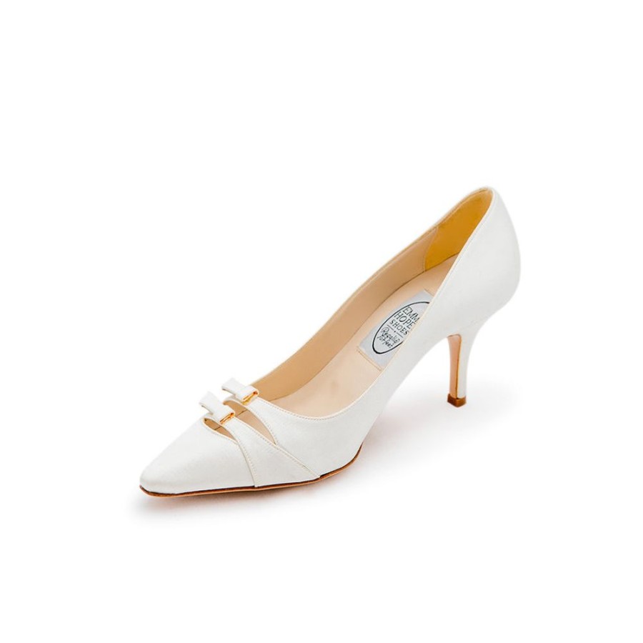 Women Emma Hope | 2 Bow High Court Satin Ivory