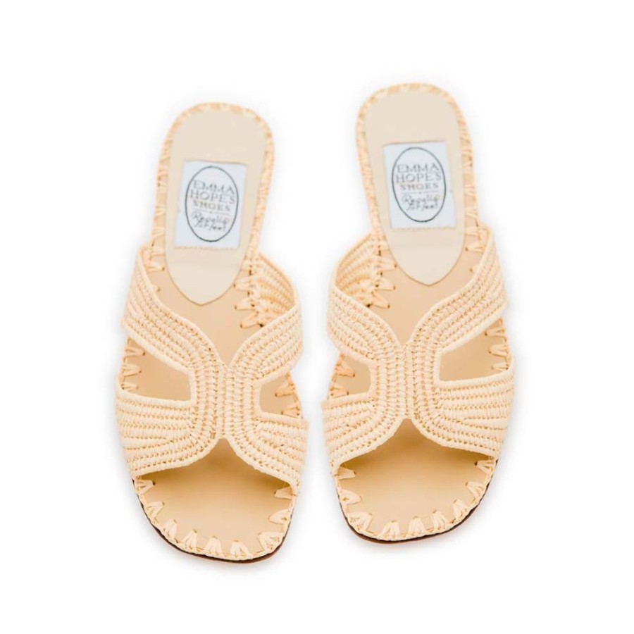 Women Emma Hope | Raffia H Sandal Natural