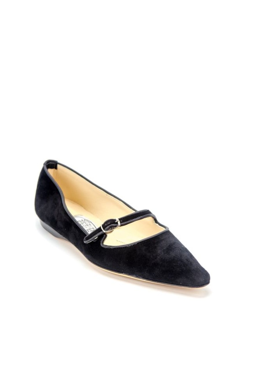 Women Emma Hope | 70'S Strap+Bar Shoe Low Ballet-Suede Black