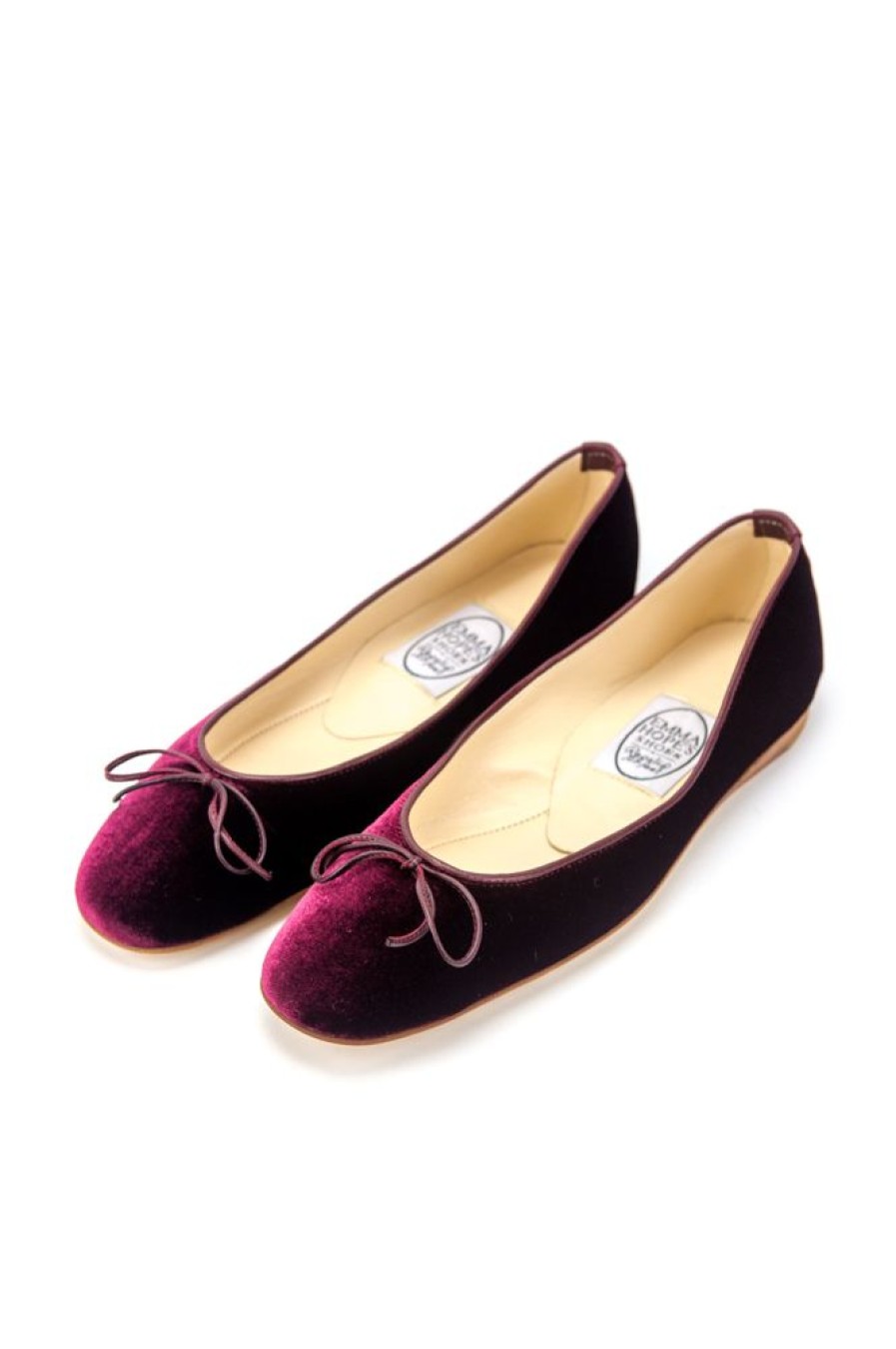 Women Emma Hope | Round Tie Ballet Ruby