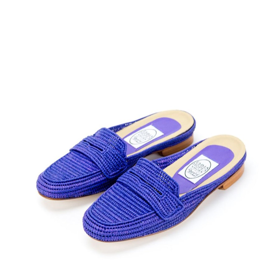 Women Emma Hope | Mocassin Raffia Mule China