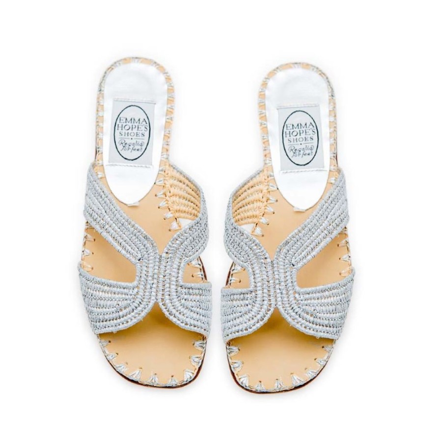 Women Emma Hope | Raffia H Sandal Silver