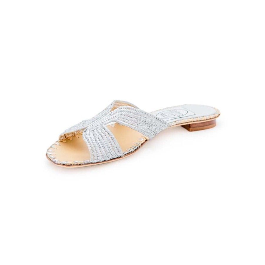 Women Emma Hope | Raffia H Sandal Silver