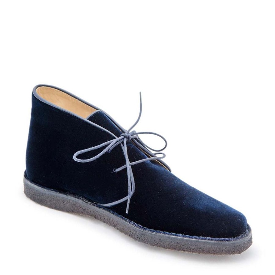 Women Emma Hope | Velt Boot Women Velvet Navy