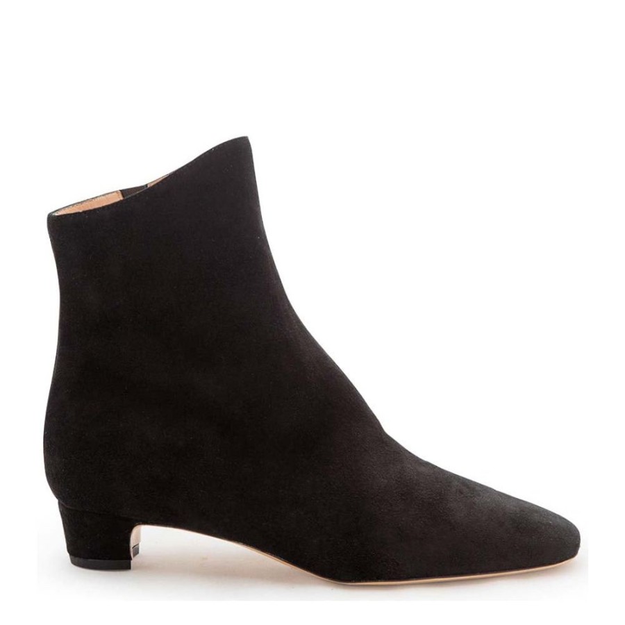 Women Emma Hope | Zippo Boot Low Suede Black