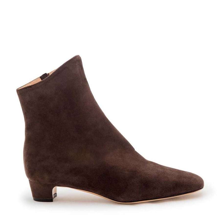 Women Emma Hope | Zippo Boot Low Suede Brown