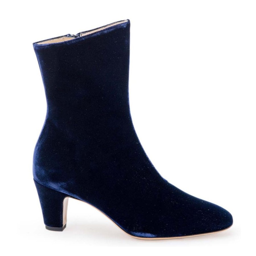 Women Emma Hope | Zippo Boot High Velvet Inky Blue