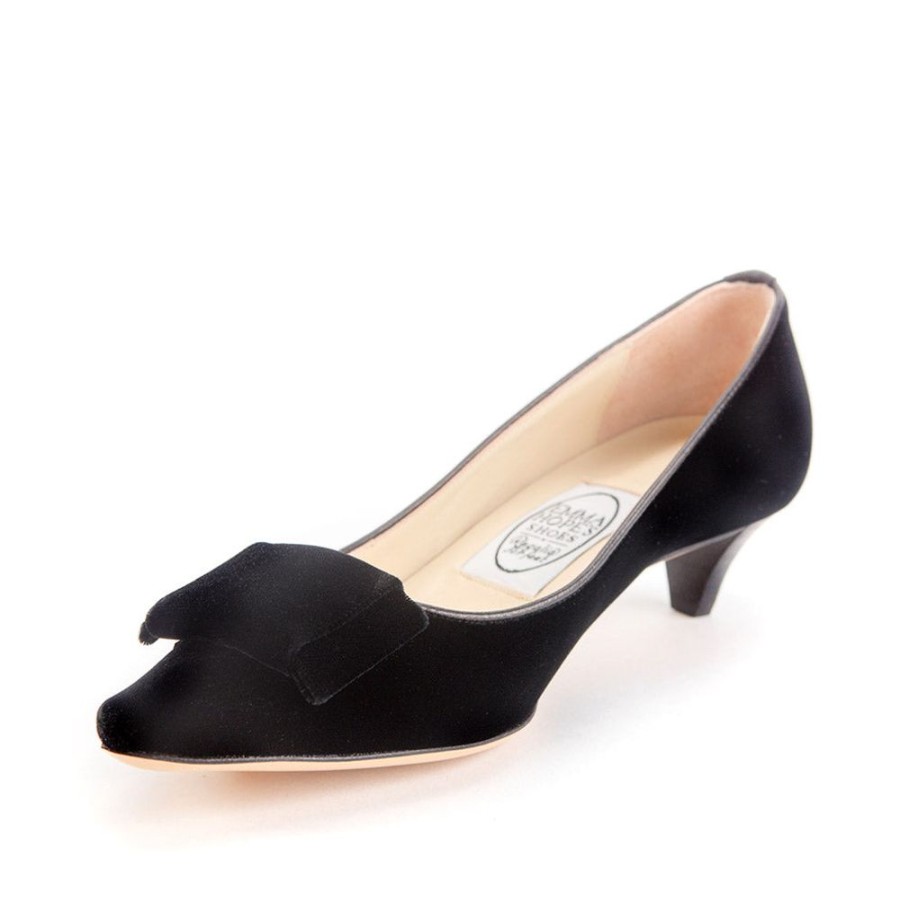 Women Emma Hope | Flat Bow Mid Court Black