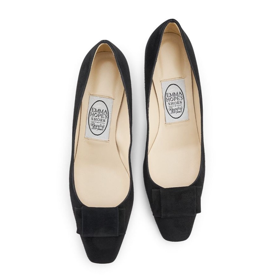 Women Emma Hope | Flat Bow Low Court Black