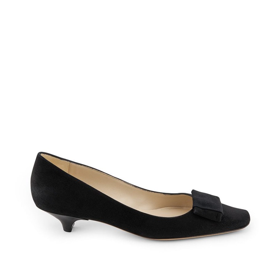 Women Emma Hope | Flat Bow Low Court Black