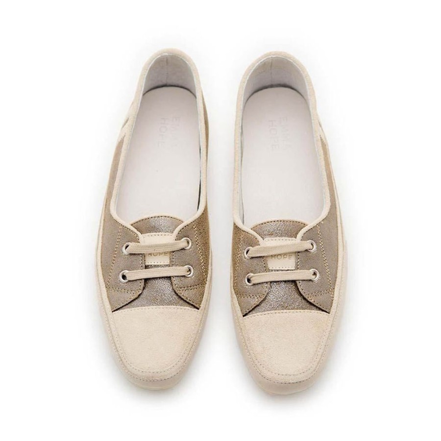 Women Emma Hope | Low Joe-Silver Suede